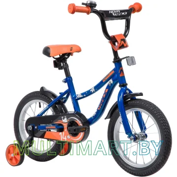 Детский велосипед Novatrack Neptun 143NEPTUN.BL9 (синий/оранжевый, 2019) картинка 2